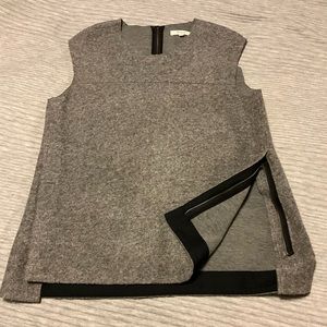 MADEWELL gray side zip wool tank size Medium
